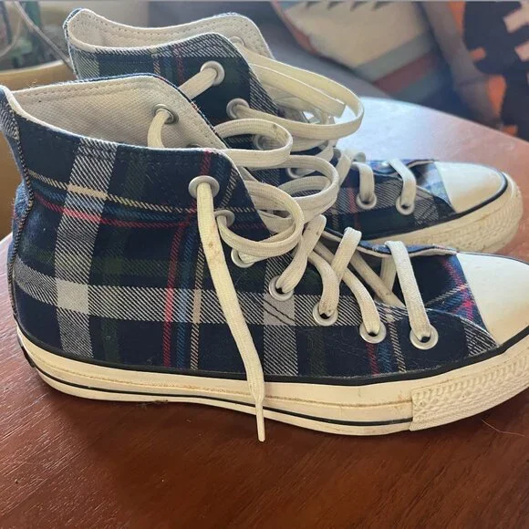 Converse All Stars Plaid All Stars 6W Rare From Japan - Picture 4 of 6